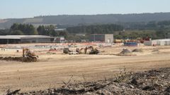 Obras para la planta de biomasa de Greenalia en Teixeiro-Curtis
