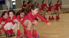 �Vi�eron xunta min / con patins brancos...�