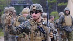 Marines norteamericanos durante unas maniobras de la OTAN realizadas en Estonia en mayo.