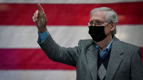 El republicano Mitch McConnel es el actual presidente del Senado de Estados Unidos