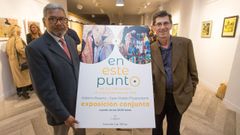 Gabino Rosario (izquierda) y Juan Pablo Mastroianni (derecha), en la inauguraci�n de la muestra �En este punto�, que est� abierta hasta el d�a 4 en La Ferreter�a