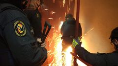 Los Mossos emplearon sierras radiales para acceder a los recintos de los narcos