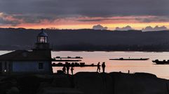 Puesta de sol en Punta Cabalo