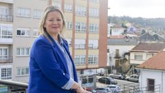 Permuy, a semana pasada, na terraza do seu despacho no Concello de Fene.