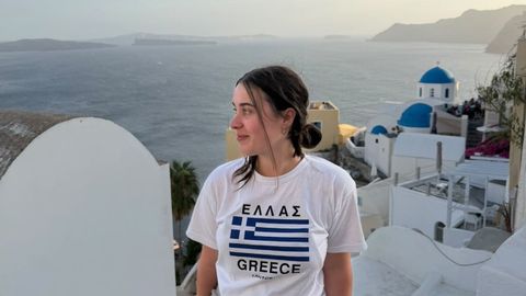 Irene P�rez, estudiante de Erasmus en Grecia