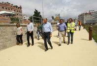 Representantes de casi todos los grupos de la corporaci�n asistieron a la visita a las obras. 