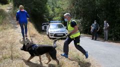 Los perros de rastreo participaron ayer y hoy en la b�squeda
