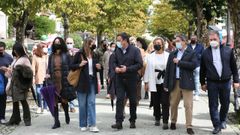 Formoso, en una visita a Lugo este mes de octubre (a su derecha, la alcaldesa, Lara M�ndez)