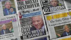 Portadas de la prensa brit�nica sobre el bloqueo de Bercow a la votaci�n del texto de May