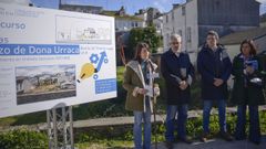 Presentaci�n del plan de la Xunta para A Tiner�a, con la conselleira Allegue; el alcalde, Miguel Fern�ndez; el delegado de la Xunta, Javier Arias; y la portavoz del PP y vicepresidenta del Parlamento, Elena Candia