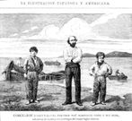 <span lang= es-es >Los protagonistas</span>. La revista �La Ilustraci�n Espa�ola y Americana� dio cuenta del suceso y public� una ilustraci�n de Jos� Dom�nguez Pazos junto a los hijos que lo acompa�aban aquel d�a.