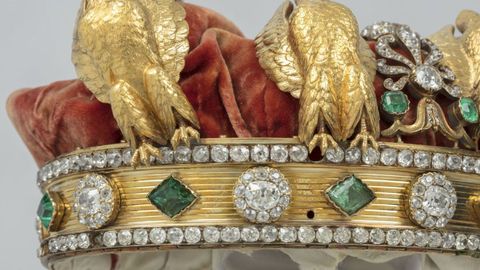 Detalle de las joyas de la corona.