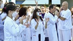 Algunas de las mejores conseguidas se lograron tras la huelga de m�dicos del pasado mes de abril, en la foto el Cunqueiro de Vigo