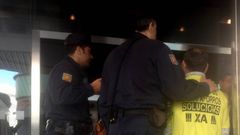 Protesta de los preferentistas en la calle R�a Nova