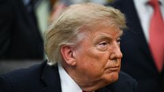 El presidente de EE.UU., Donald Trump, durante una intervenci�n este martes en la Casa Blanca.
