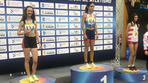 Cristina Vzquez Espantoso fue subcampeona gallega sub-16 en triple salto.