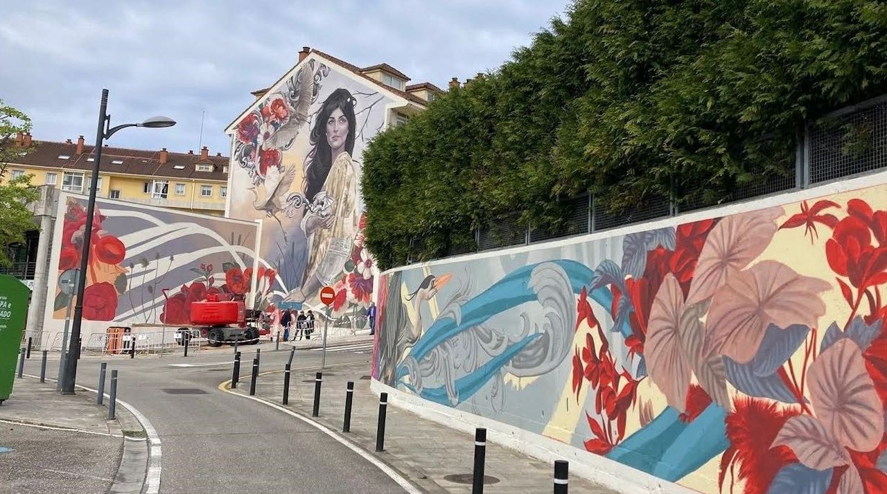Vigo impulsa la transformación del barrio del Rocío con la artista Lula Goce