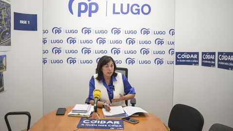Elena Candia, esta mañana en una rueda de prensa.