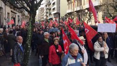 Manifestaci�n en defensa de las pensiones en Ourense