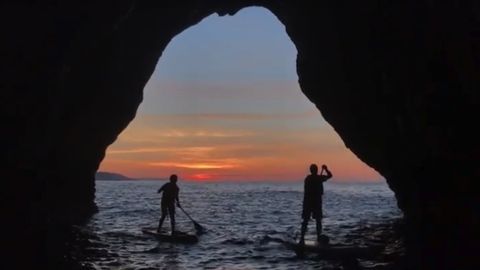 Paddle Surf al anochecer