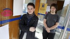 En la imagen, Ram�n Carballeira y Samuel L�pez, alumnos de Humanidades