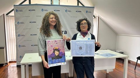 <span lang= gl >A concelleira Juana Bri�n e a t�cnica Alicia Pad�n presentaron a programaci�n</span>