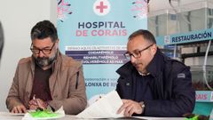 Xo�n Espa�a y Fernando Carreira firmaron el convenio.