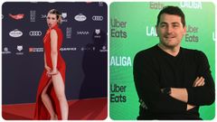 Eva Soriano e Iker Casillas.La humorista Eva Soriano e Iker Casillas