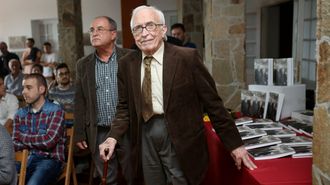 Neira Vilas, no 2014, cando presentou o volume no Couto