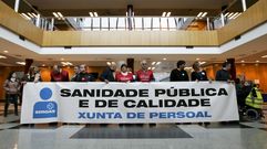 Concentraci�n en el Hospital Cl�nico�bajo el lema �Sanidad p�blica y de calidad�