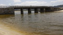 Imagen que presentaba la laguna de Baldaio este domingo 