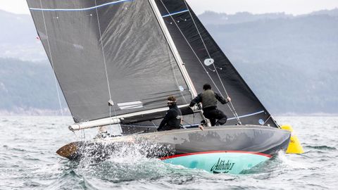 La embarcaci�n Alibaba II en su prueba de este domingo