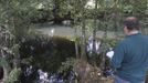 Imagen del r�o Leng�elle en la ma�ana del pasado jueves, a su paso por el �rea recreativa de A Pontraga,�tras superar una barrera anticontaminaci�n