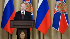 El presidente ruso, Vladimir Putin, en Mosc�