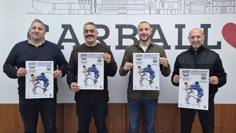 Presentación en Carballo de las Xornadas de Nadal del Judo Club Bergantiños, en colaboración con el Concello y con el apoyo de la federación gallega