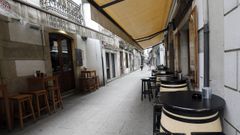 En A Mari�a, las calles se vaciaron ya el viernes, antes de que la Xunta anunciase la emergencia sanitaria