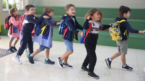 Vuelta al cole en el CEIP A Lomba (Vilagarca)