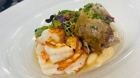 Uno de los platos de caza servidos durante las jornadas.