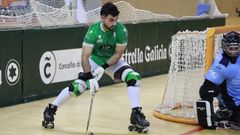 Bruno Saavedra, durante el encuentro del Liceo ante el Sant Just.