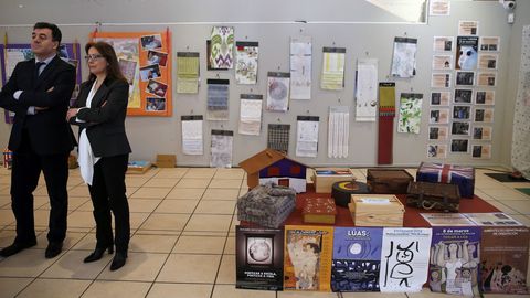 CONSELLEIRO DE CULTURA Y EDUCACION ROMAN RODRIGUEZ EN LA INAUGURACION DE LA FERIA DE LA EDUCACION EN EL AUDITORIO