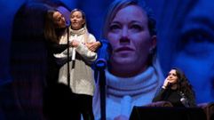M�nica Naranjo y Montse Angueira, sobre el escenario del Teatro Zorrilla de Valladolid.