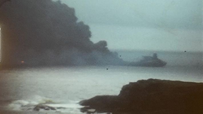 Im&aacute;genes in&eacute;ditas del naufragio del Urquiola (1976)