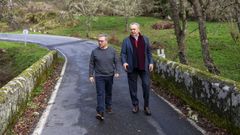 Luis Menor y Jos� Luis Gavilanes,en Xunqueira de Amb�a.