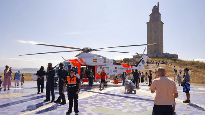 El Helic�ptero Helimer en la Rosa de los Vientos
