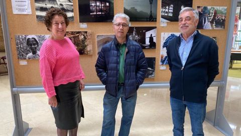 De izquierda a derecha. Soledad Gonz�lez, tesorera; Jos� Carlos Montalb�n, secretario; y Mamerto S�nchez, presidente de la Asociaci�n de estudiantes mayores de la Universidad de Oviedo