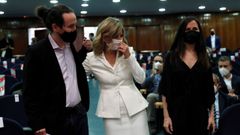 Yolanda D�az, en el traspaso de carteras tras la marcha de Pablo Iglesias del Gobierno y su nombramiento como vicepresidenta tercera