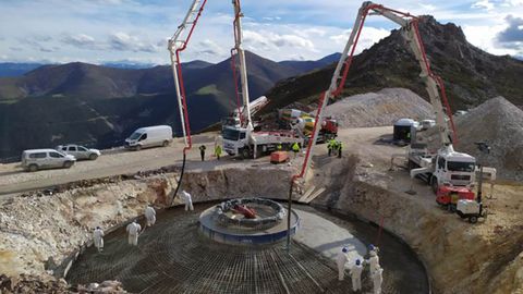 Obras del parque de Capital Energy en Buseco