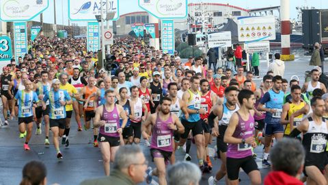 Salida de la carrera Sin-Son 10K de Portosn 2024