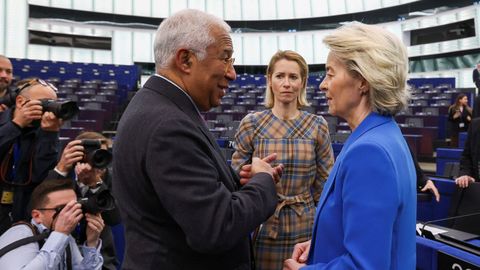 Ant�nio Costa habla con Von der Leyen, con Kallas de testigo, este viernes en la Euroc�mara