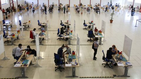 El recinto de FIMO acogi� ayer la segunda jornada de vacunaci�n masiva con Janssen